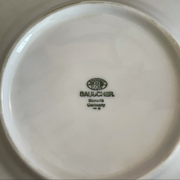 Vintage Bauscher Weiden Bavaria Germany Porcelain Saucer Two Pieces - Picture 4 of 7